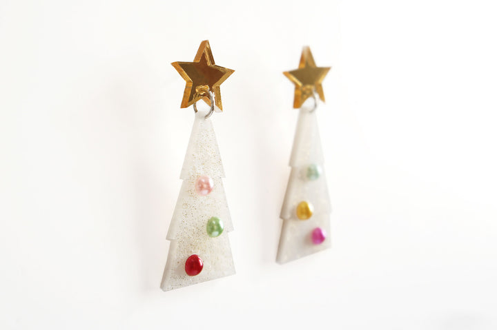 Purple Christmas Bauble Earrings by Laliblue – Retro Statement Jewelry Laliblue