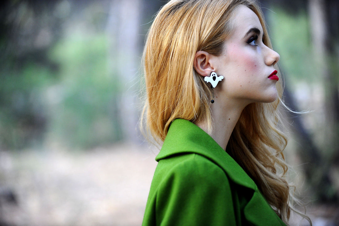 Boo Ghost Earrings by Laliblue