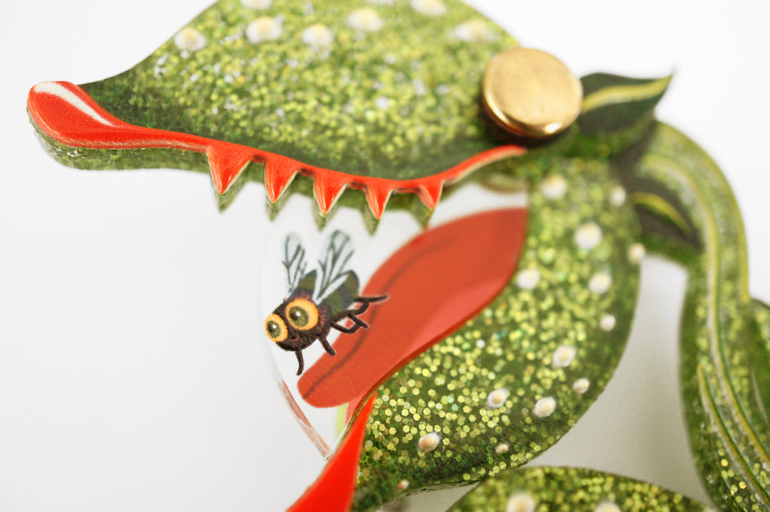 Carnivorous Plant Brooch by Laliblue