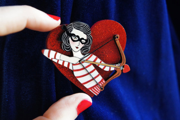 Cupid Girl Brooch