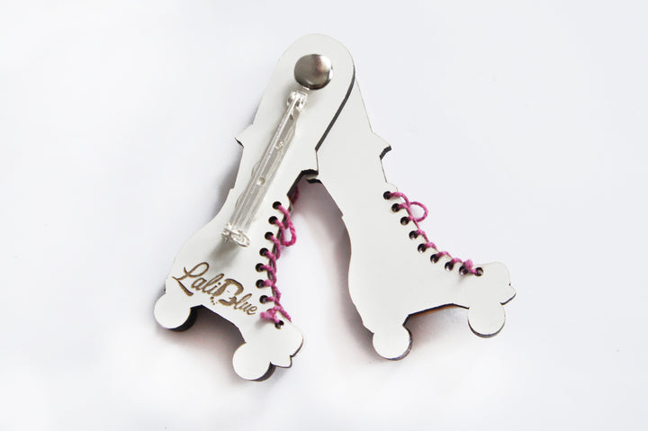 Roller Skates Brooch by Laliblue
