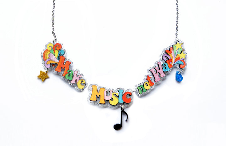 Make Crafts Not War Necklace