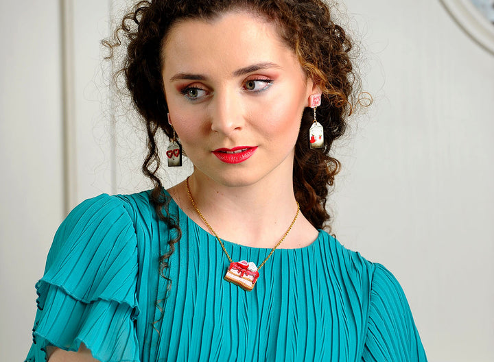 Love Letters Earrings by Laliblue - Red