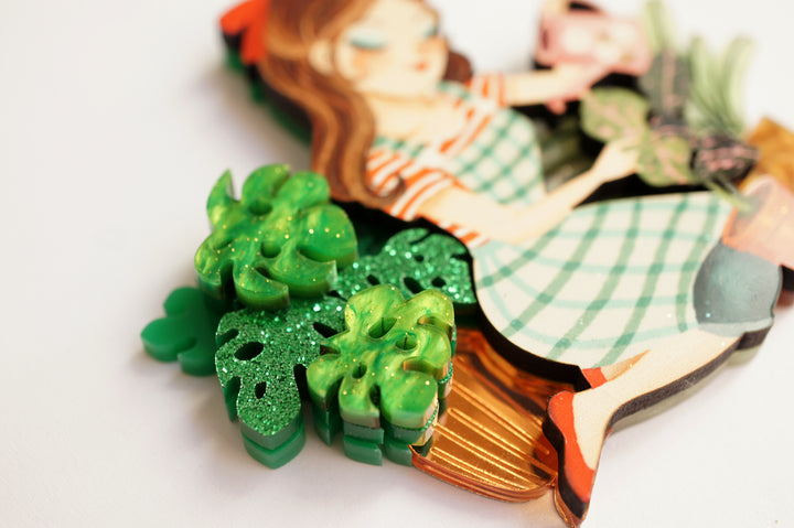 Gardener Girl Brooch by Laliblue, image 4