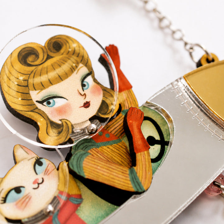 Space Rocket Necklace by Laliblue | Space Adventures Collection