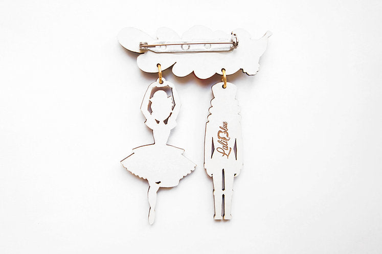 Nutcracker Couple Brooch by Laliblue