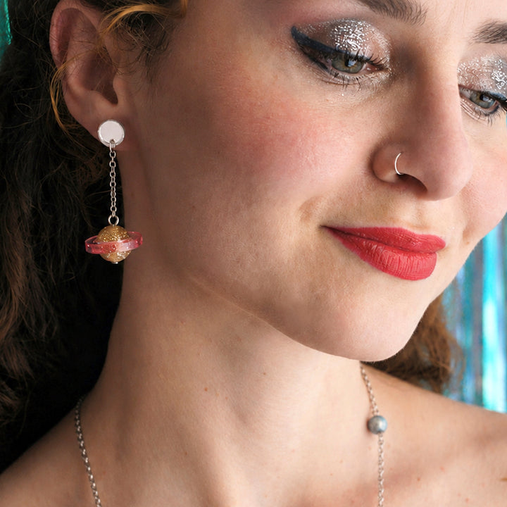 Saturn Earrings by Laliblue | Space Adventures Collection