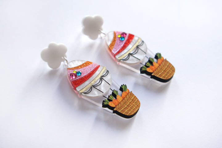 Fancy Easter Bunny Earrings