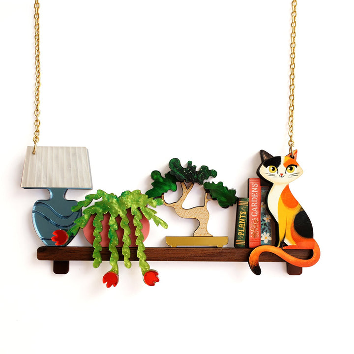 Plant Shelf and Cat Necklace by Laliblue