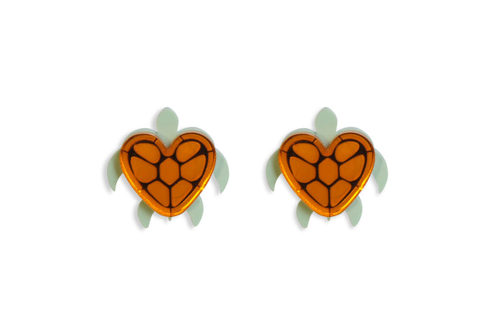 Heart Turtle Earrings by Laliblue