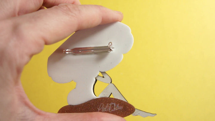 Beach Girl Brooch by Laliblue
