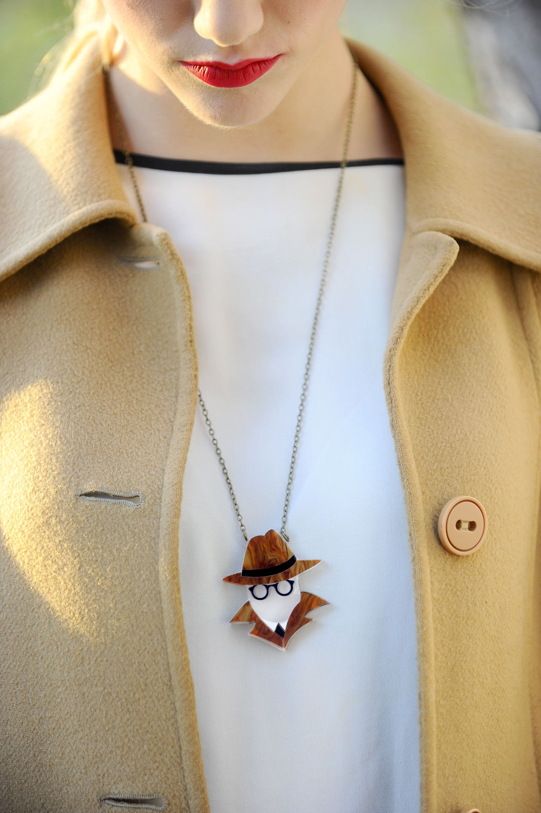 Invisible Man Brooch by Laliblue