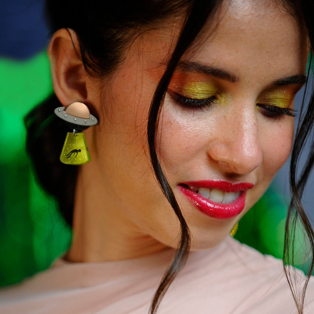 Flying Saucer Earrings by Laliblue | Space Adventures Collection