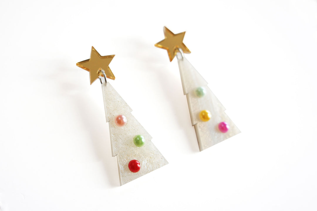 Christmas Tree Earrings by Laliblue