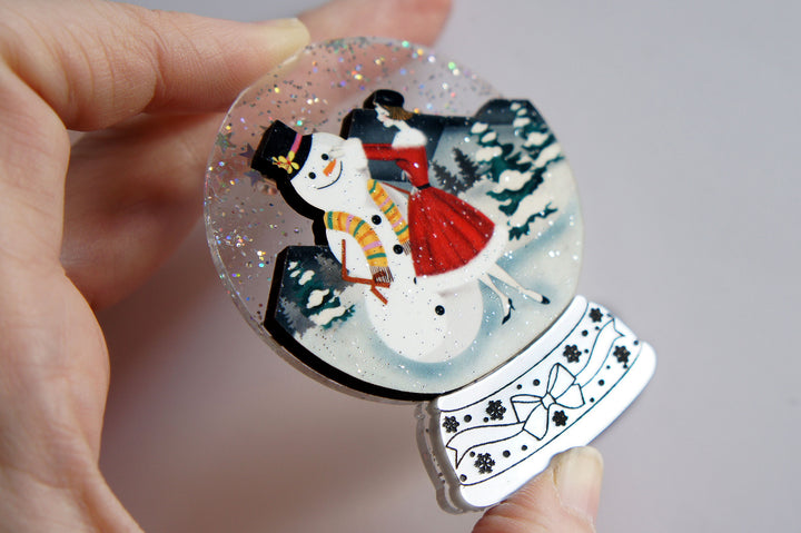Snowy City Brooch by Laliblue