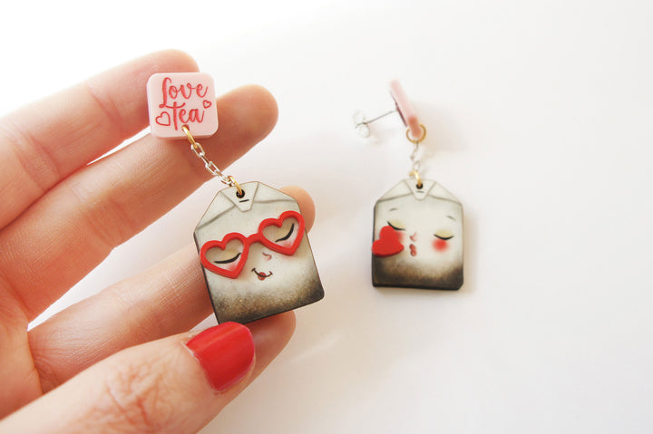 Love Letters Earrings by Laliblue - Rainbow
