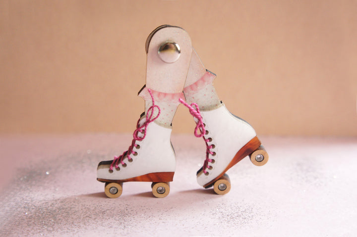Roller Skates Brooch by Laliblue
