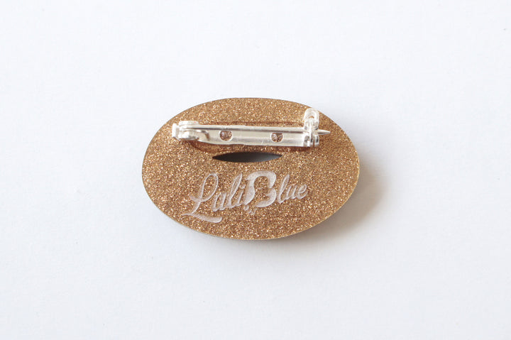 Chocolate Donut Brooch by Laliblue