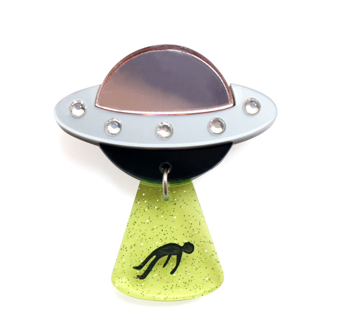 Flying Saucer Button Cover by Laliblue | Space Adventures Collection