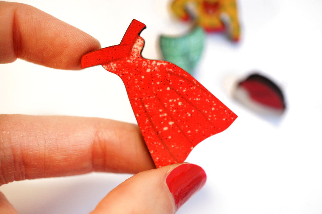 Christmas Market Brooch by Laliblue