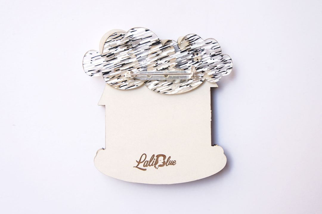 Halloween Party House Brooch