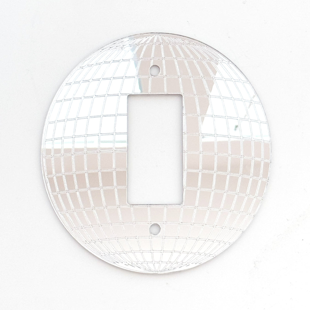 Disco Ball Light Switch Plate