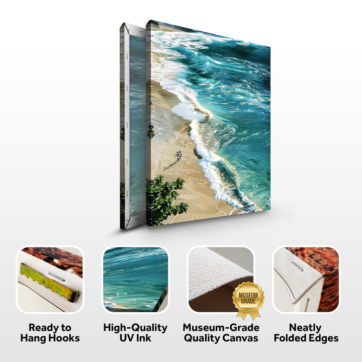 Beachfront Painting Coastal Wall Art II