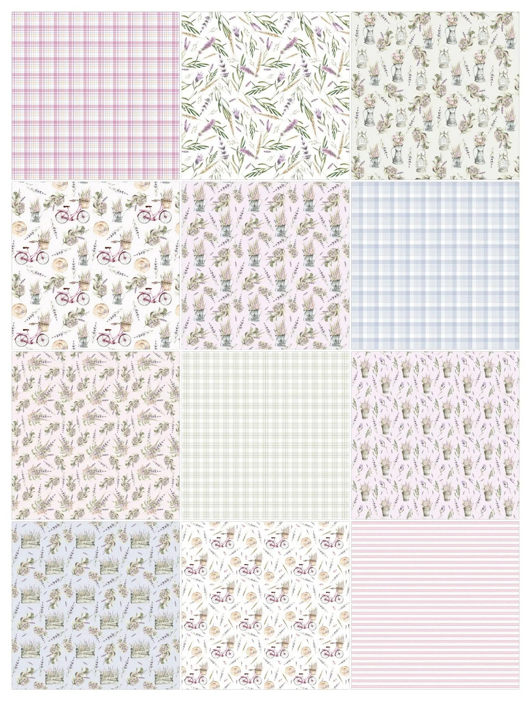 Spring Scrapbook Paper Pack. 12 Sheets of 15.2x15.2cm Heavyweight Paper Pad F07M2-3 AC230307-06