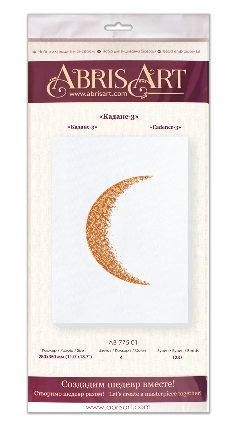 Bead Embroidery Kit - Cadence-3 white AB-775-01
