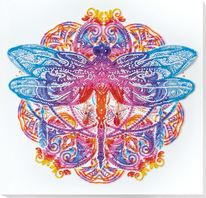 Bead Embroidery Kit - Cascades of pearl AB-818