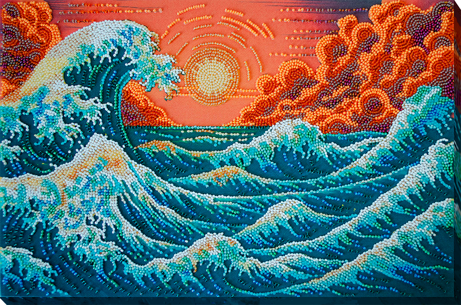 The Murmuring Sea Bead Embroidery Kit by Abris Art AB-953