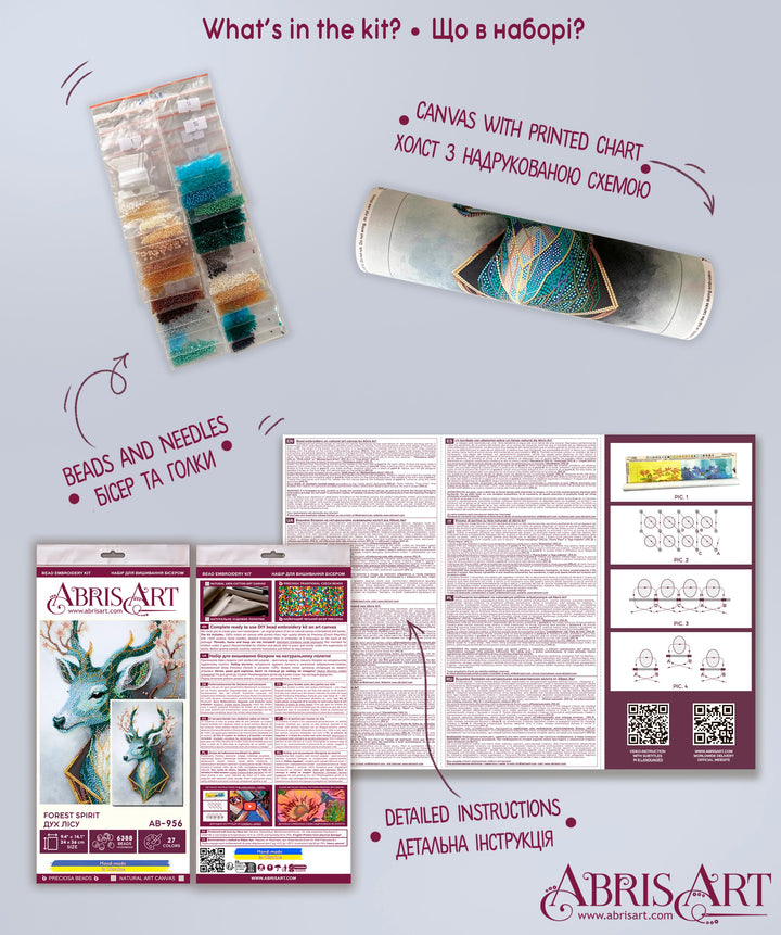 Forest Spirit Bead Embroidery Kit by Abris Art AB-956