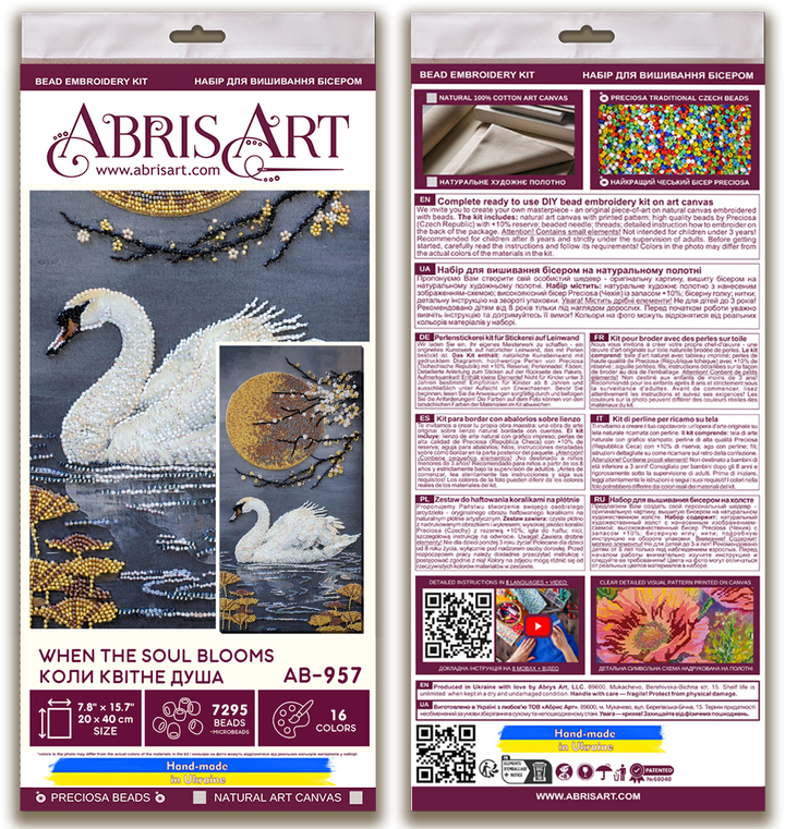 When the Soul Blooms Bead Embroidery Kit by Abris Art AB-957