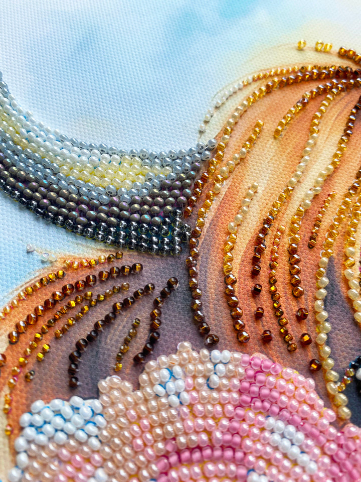 Highland Belle Bead Embroidery Kit by Abris Art AB-965