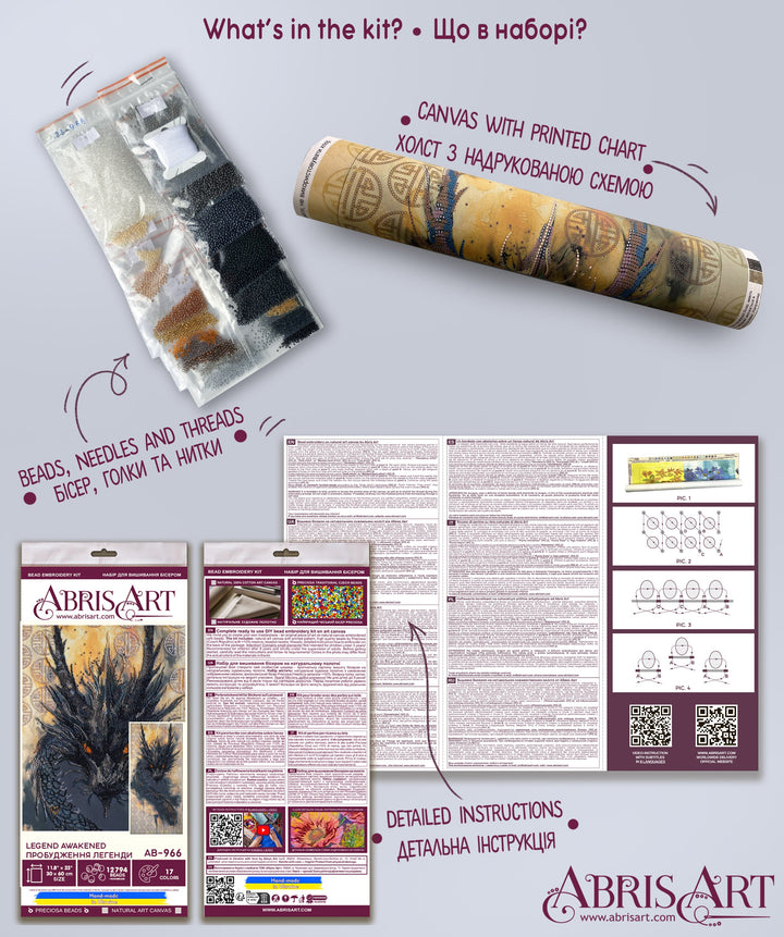 Legend Awakened Bead Embroidery Kit by Abris Art AB-966