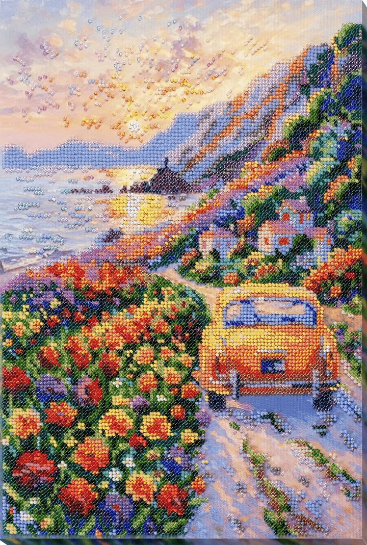 Twilight over the Sea Bead Embroidery Kit by Abris Art AB-968