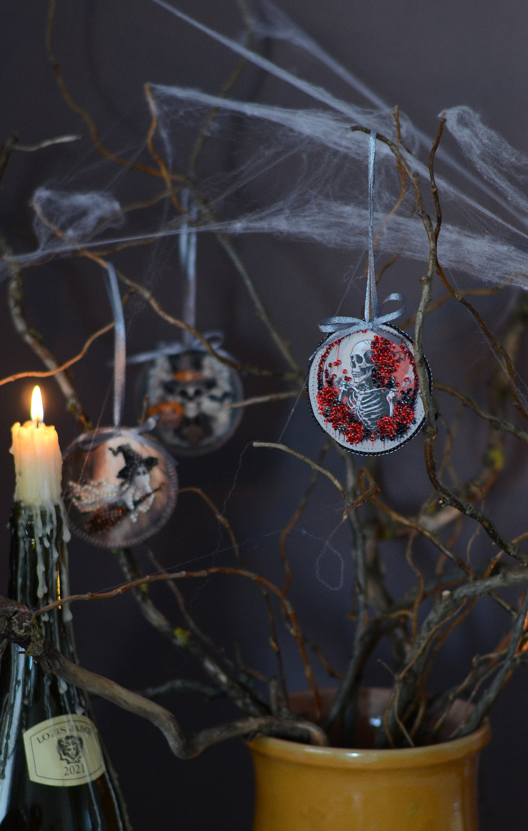 Mini Bead Embroidery Kit Decoration - Eerie beauty ABT-038