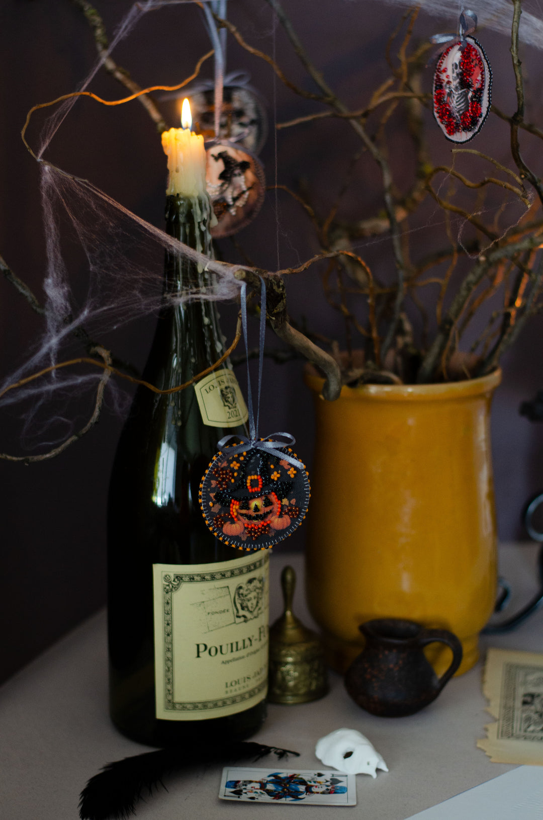 Mini Bead Embroidery Kit Decoration - Festive Halloween ABT-039