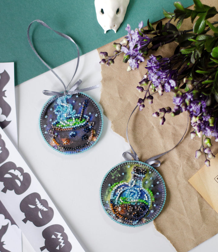 Mini Bead Embroidery Kit Decoration - Spell Potion ABT-043