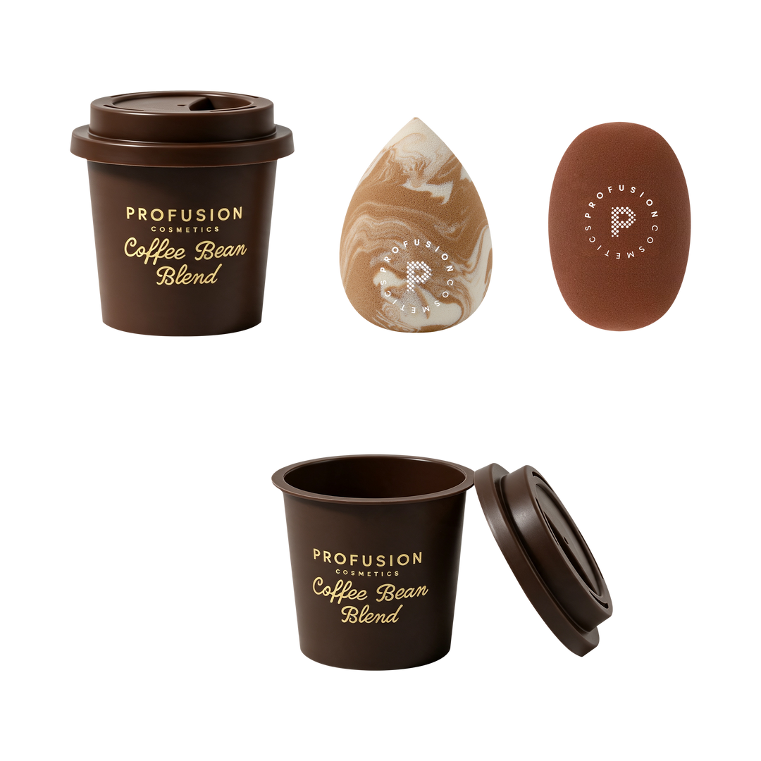 Coffee Bean Blend Blending Sponge & Case Set