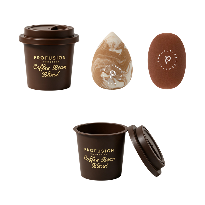 Coffee Bean Blend Blending Sponge & Case Set