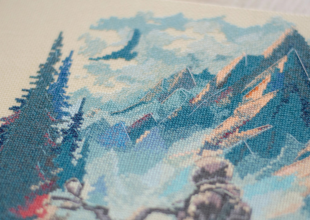 Cross-stitch kit - Journey into the distance AH-213