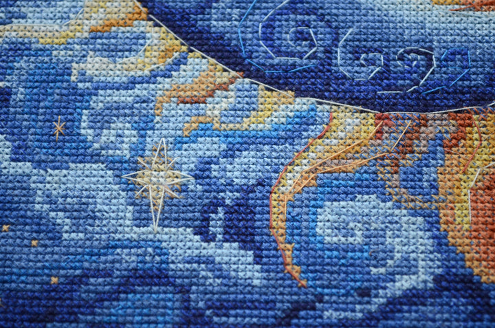 Cross-stitch kit - Heavenly Couple AH-265