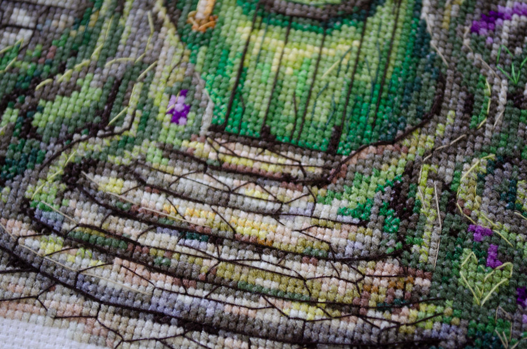 Cross-stitch kit - Where the elves live AH-267