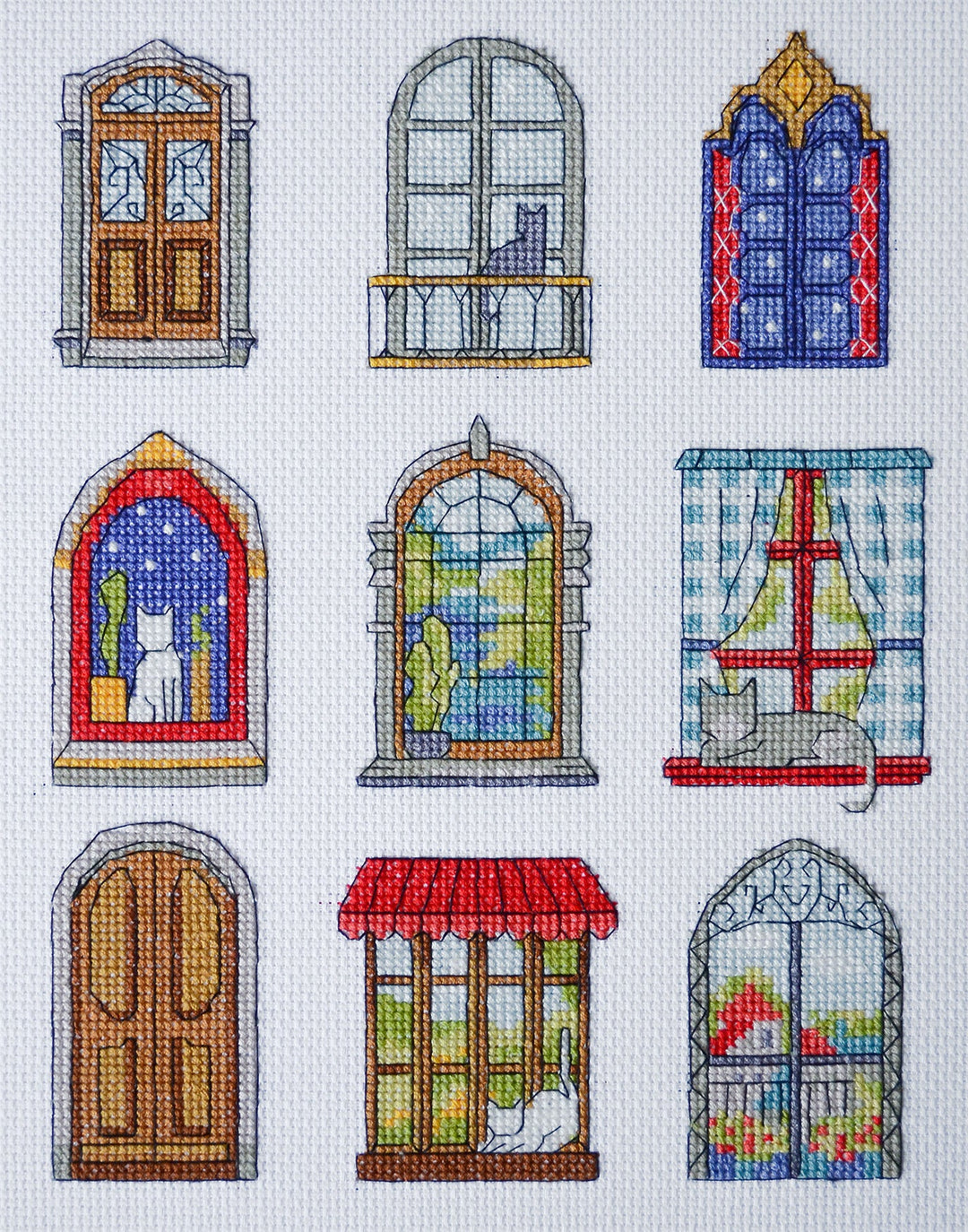 Cross-stitch kit - 9 little cozy tales AH-284