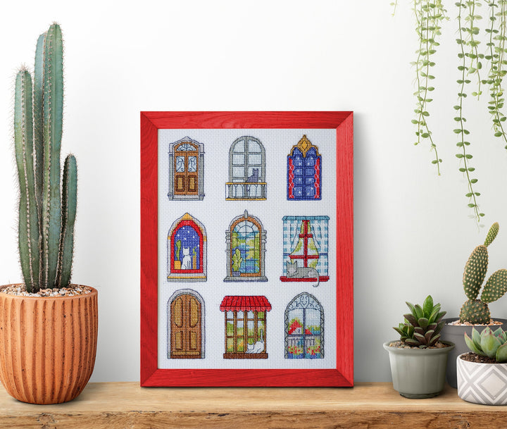 Cross-stitch kit - 9 little cozy tales AH-284