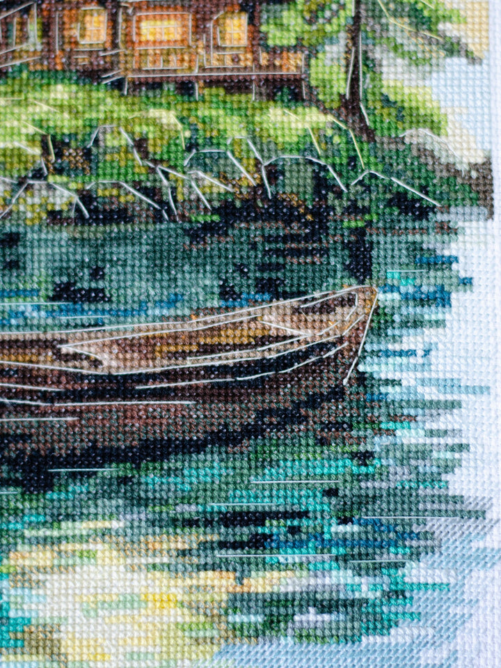 Cross-stitch kit - Silence in the forest AH-286