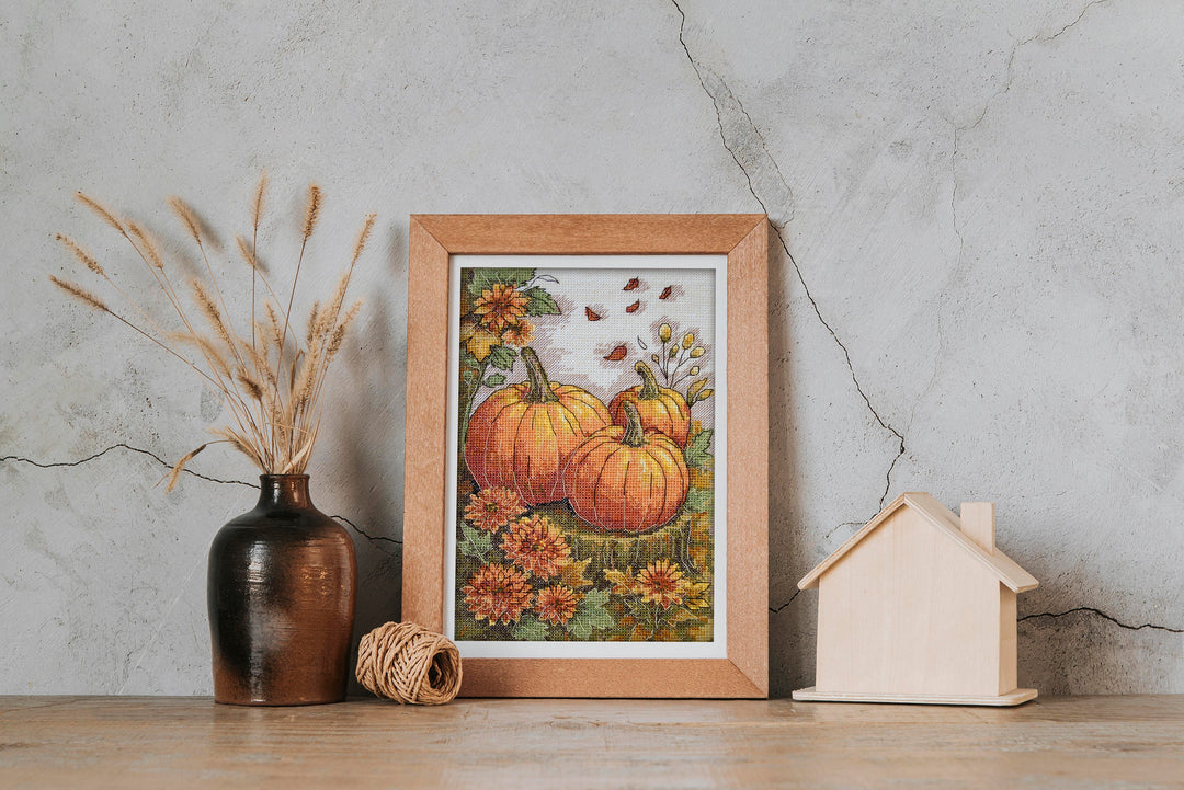 Cross-stitch kit - Autumn garden palette AH-289