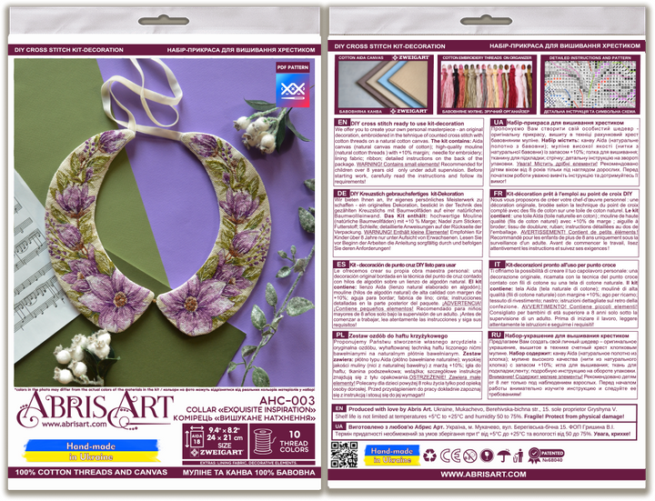 Counted Cross stitch kit - Collar Exquisite Inspiration