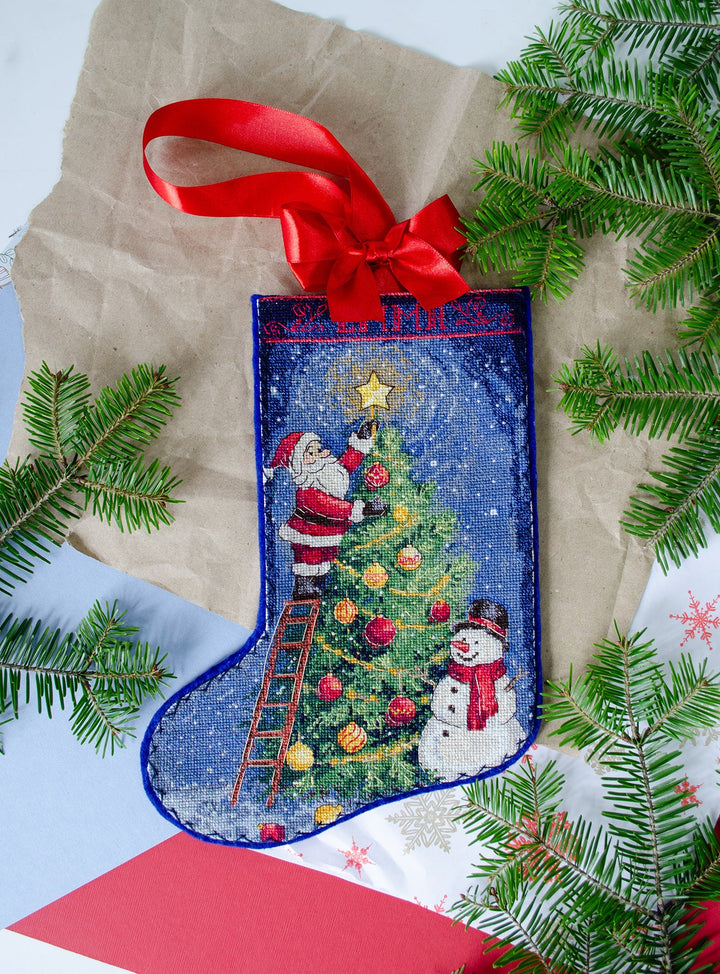 Spark the Celebration DIY Counted Cross-Stitch Boot Kit by Abris Art AHH-001